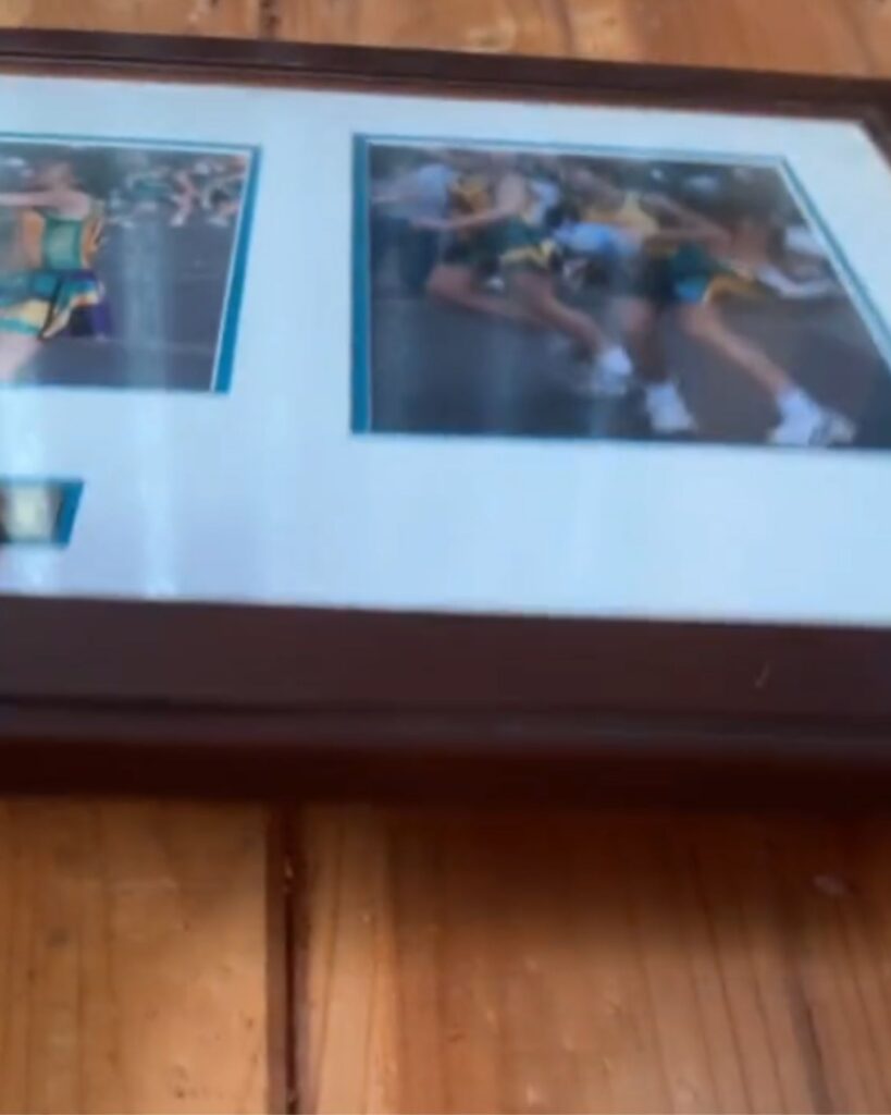 picture hanging on a tree