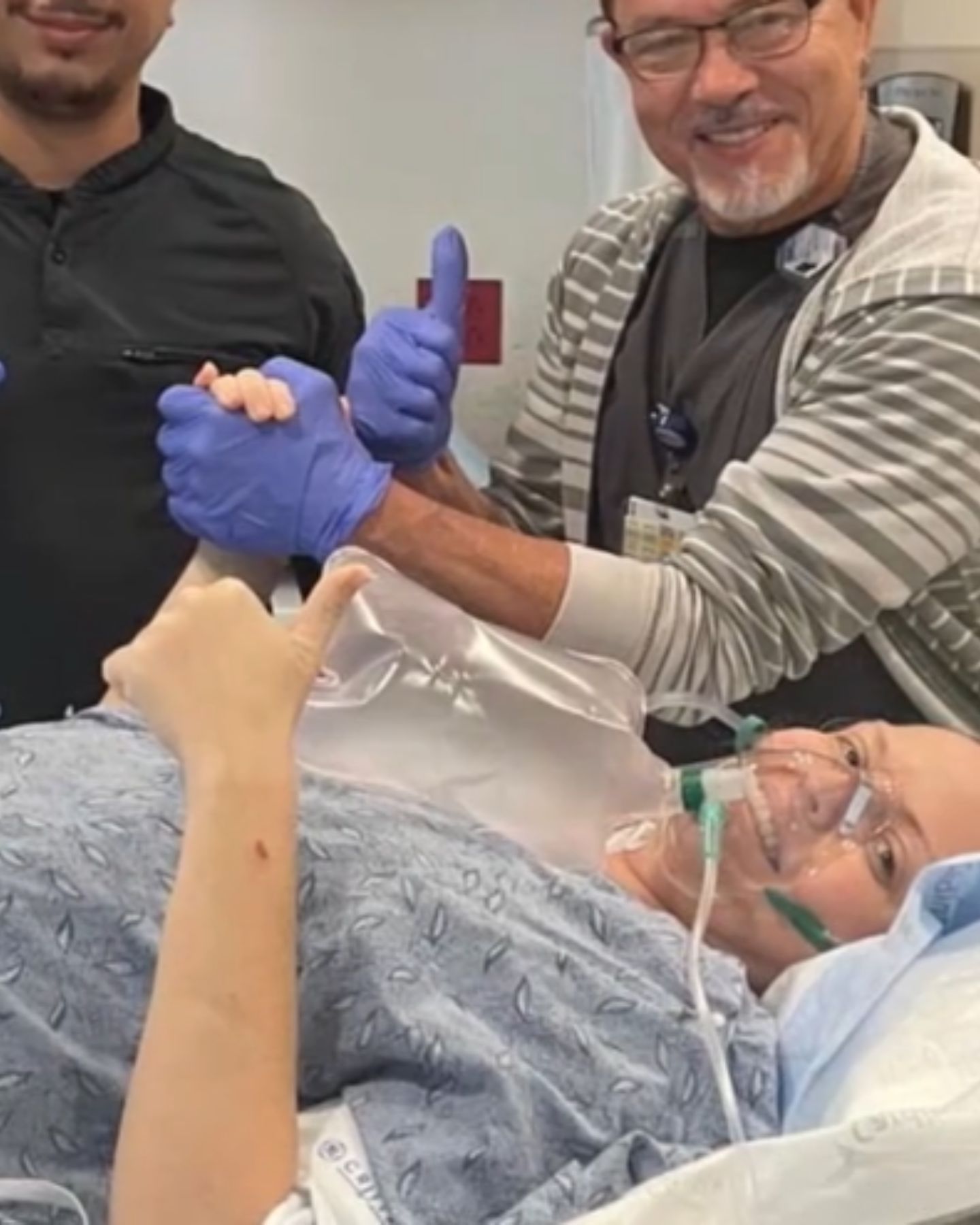 sick woman recovering