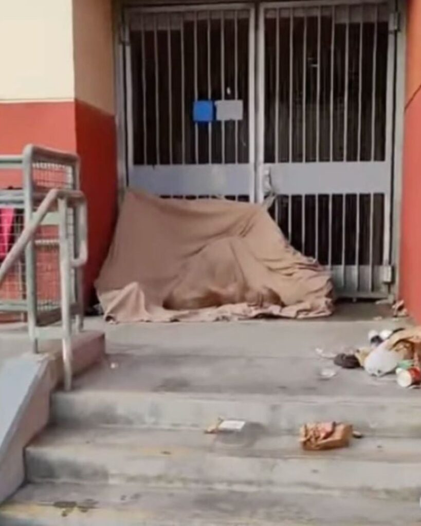 abandoned building entrance