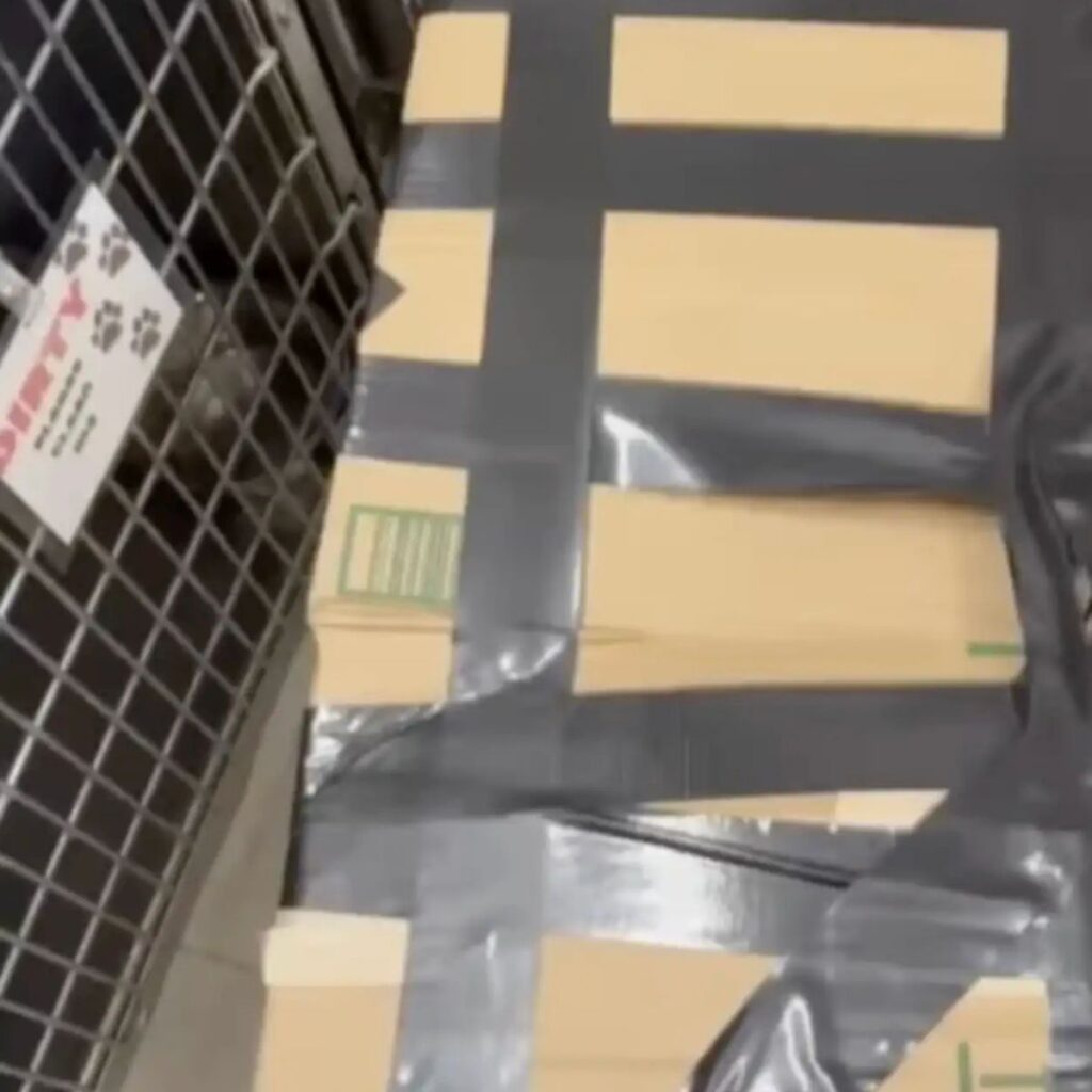 box sealed with tape