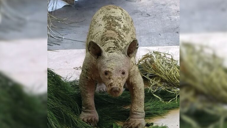 Bald Bear Cub Found Rummaging Through Dumpsters In North Carolina Gets A Life-Changing Makeover