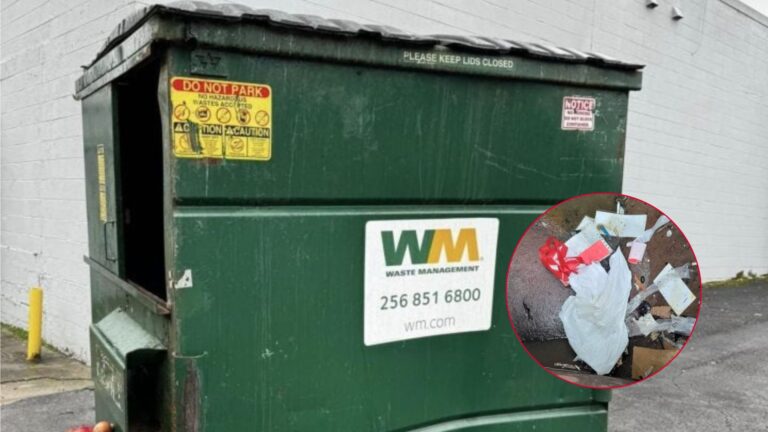 Tennessee Resident Hears Strange Noise From Dumpster And Discovers A Tiny Life Inside