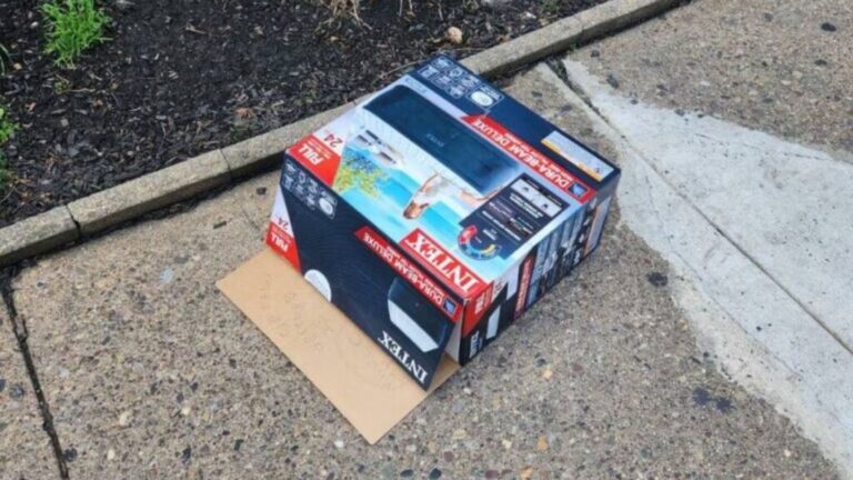 Philadelphia Man Sees A Box On The Sidewalk That Looks Like Trash, Until He Hears A Cry