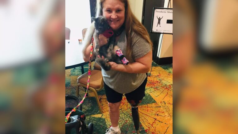Amputee Woman From Ohio Meets Rescue Cat With Same Condition And Something Incredible Happens