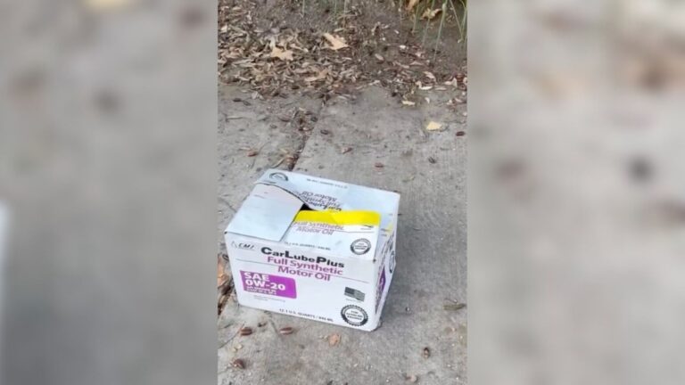 California Woman Drives Past A Box On The Sidewalk, Gets A Strange Feeling And Turns Around