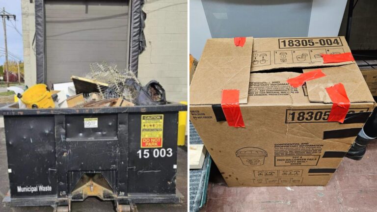 PA Janitor Hears Cries From Donation Box Thrown Into Trash, Gets A Creepy Feeling And Opens It