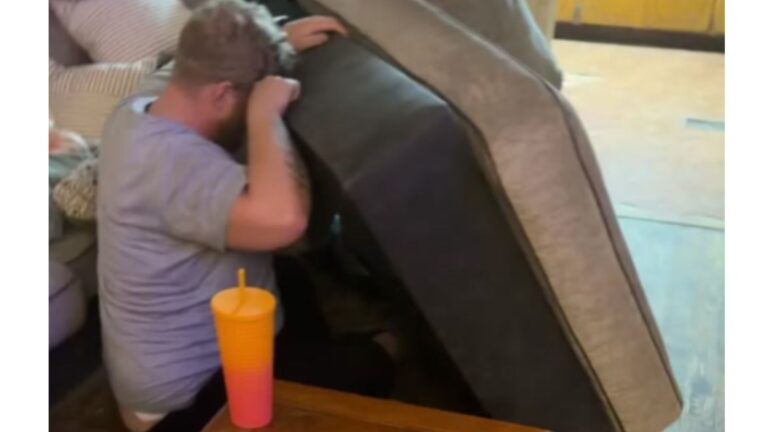 Alabama Couple Hears Bell-Like Sounds From New Couch, Then Turns It Over And Freezes